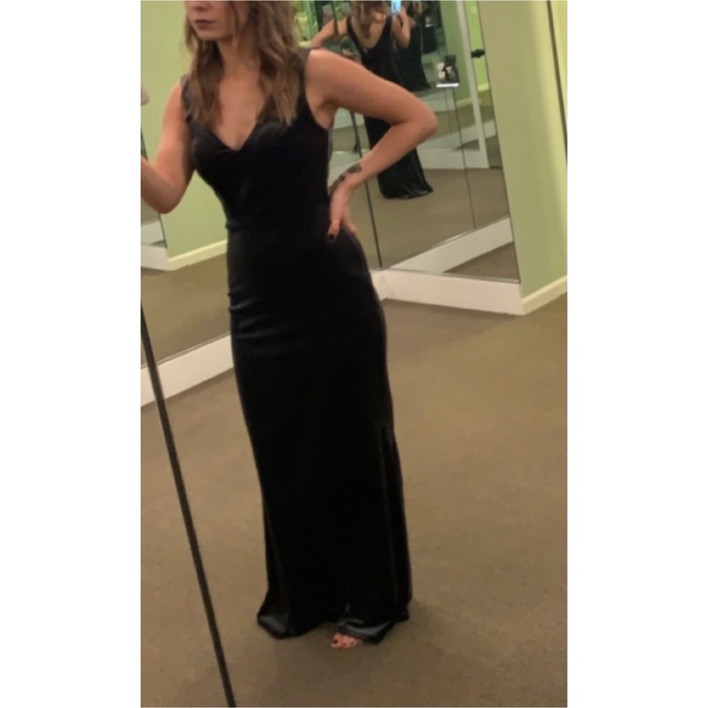 Velvet gray size 2 bridesmaid dress, worn ONCE